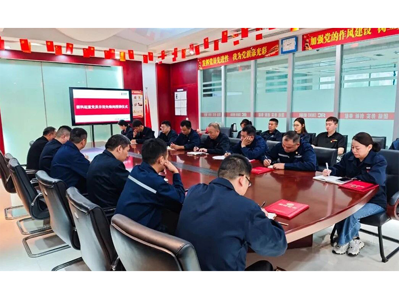 黨建領(lǐng) 航促發(fā)展｜新科起重舉行黨員示范先鋒崗授牌儀式